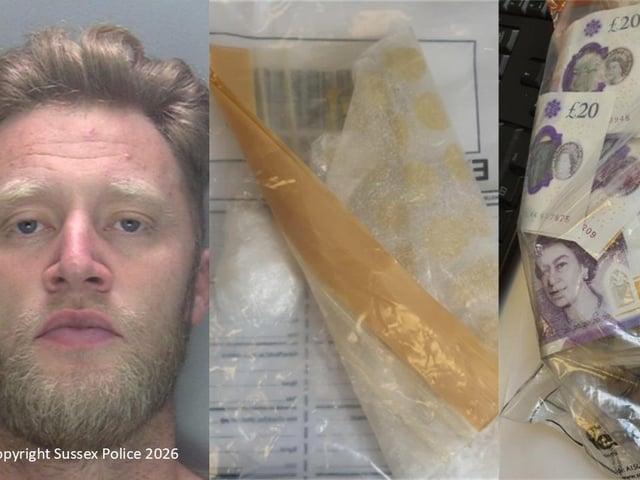 A 36-year-old man has been jailed for over three years for supplying class A drugs in Crawley. Robin Raison was sentenced at Lewes Crown Court on April 29. Raison was arrested on June 4, 2024 on suspicion of possession with intent to supply a class A drug after a quantity of cocaine and £5,000 in cash were found on him at a property he had rented for one night in Crawley. The owner of the property was not involved with the incident and Raison was bailed whilst enquiries were ongoing. Following further investigation, on July 14, 2025 Raison was charged with possession with intent to supply a class A drug. He was summonsed to appear at Crawley Magistrates’ Court on August 20, 2025 and was granted court bail. Raison was later arrested and charged with an additional count of possession with intent to supply a Class A drug. He appeared at Crawley Magistrates’ Court on March 3 this year where he pleaded guilty to both charges and was remanded into custody. Raison appeared at Lewes Crown Court on April 29 for sentencing. Robin Raison, 36 of Padstow Walk, Crawley, was jailed for three years and two months and was ordered to forfeit £3,000 cash as well as drug paraphernalia and a mobile phone.