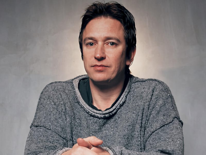 Famed musician Alan Wilder pictured in his music studio in 1998