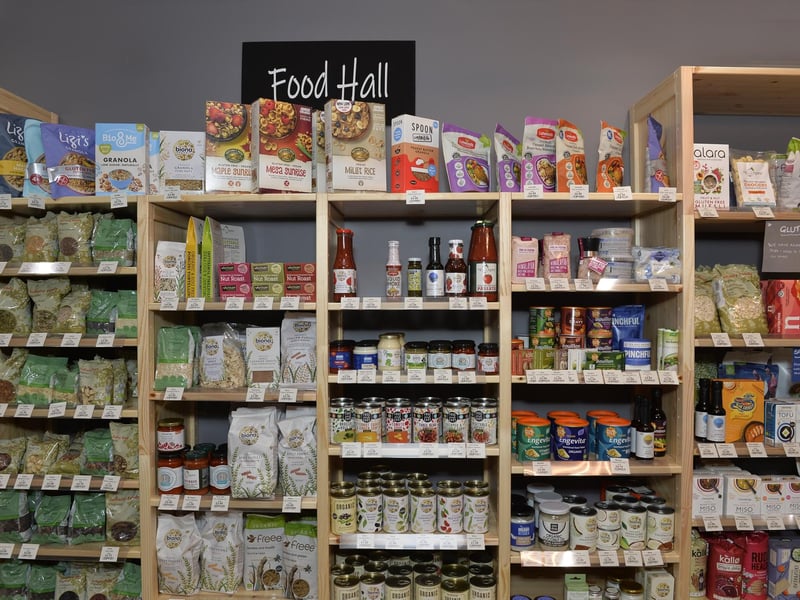 Plenty of vegan and gluten-free products are on offer