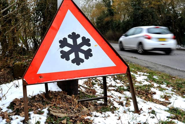 The Met Office has given out a yellow warning for ice and snow in parts of Sussex for Sunday and Monday. Photo: Steve Robards, SR1805983