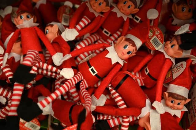 ‘Find the Elf’ competition prepares to launch in Hailsham (Photo by OLI SCARFF/AFP via Getty Images)