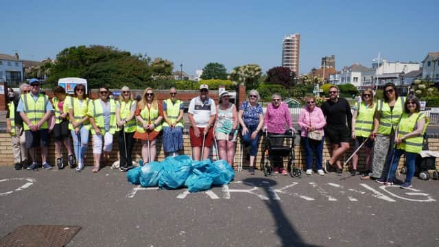 FirstPort residents and staff following the successful beach clean