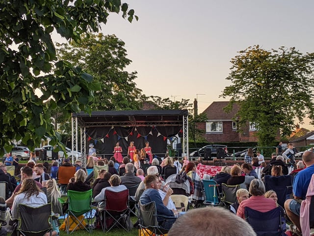 The beacon lighting and concert was in St John's Park, Burgess Hill, on Thursday, June 2