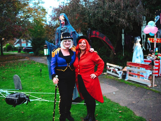 Halloween house at 5 Gillsmans Park, St Leonards, in aid of St Michael's Hospice. Photo by Frank Copper.