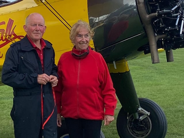 Mags Tapp's wing walk