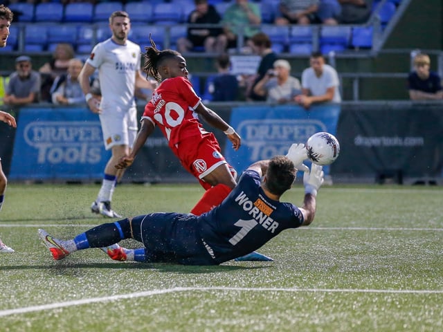 Action from Eastbourne Borough's 2-1 National South win at Havant