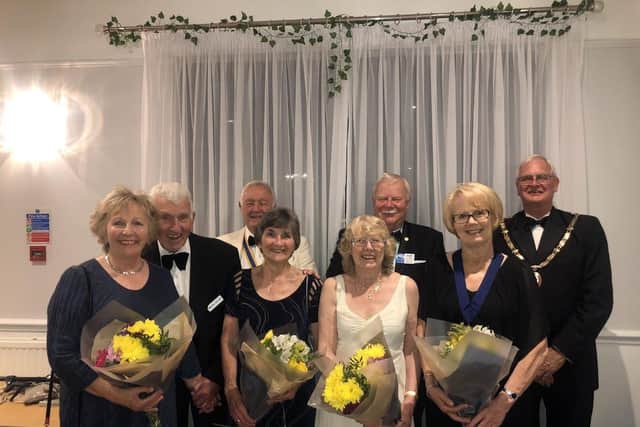 The Haywards Heath town mayor, Councillor Howard Mundin, and consort at the Haywards Heath Rotary 90th anniversary dinner