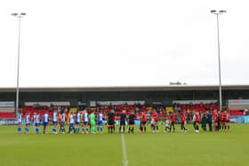 Lewes Women line up for a recent Women's Championship game - now the future funding and control of the women's side of Lewes FC is being debated |  Picture: James Boyes