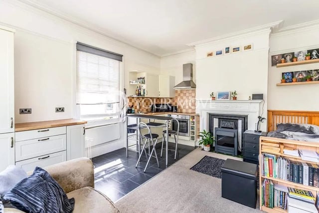 The first floor studio apartment located in a attractive Edwardian residence on the outskirts of the Bognor Regis town centre. The listing says it is a great apartment that is ideal for both investors and a first time buyer.