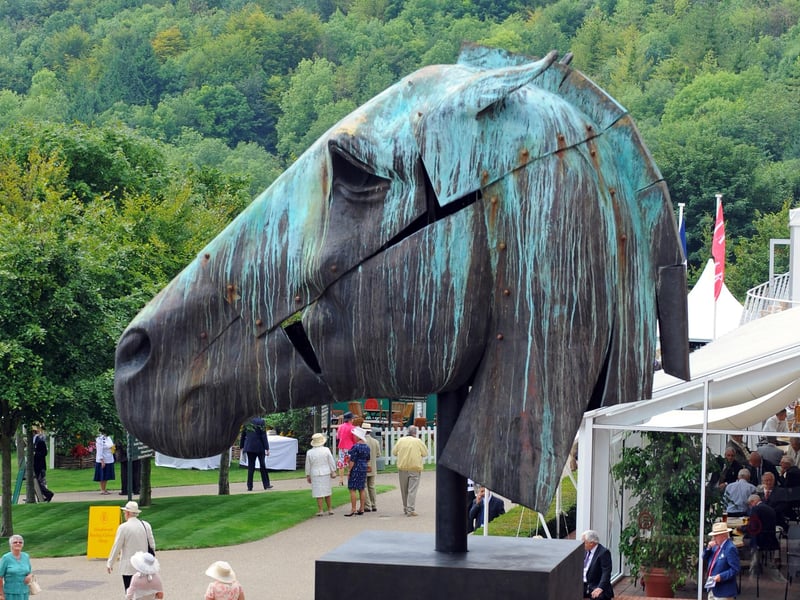 Glorious Goodwood in 2010 when the stunning sculpture took pride of place