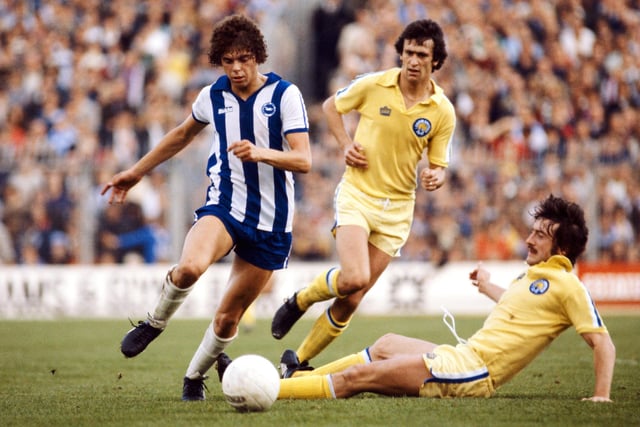ChatGPT says: Widely considered as Brighton's greatest ever player, Ward scored 77 goals in just 144 games for the club between 1976-1980.

SussexWorld says: Deadly in front of goal during his five years in East Sussex. Plundered 79 league goals in 178 league games before his move to Nottingham Forest in 1980. Netted 36 goals during the 1976/77 campaign, winning the golden boot and breaking Albion's club record in the process. Helped the Seagulls to promotion to the old First Division in 1978/79. Returned to Brighton on loan from Forest in October 1982. The move lasted four months, during which he scored three times
