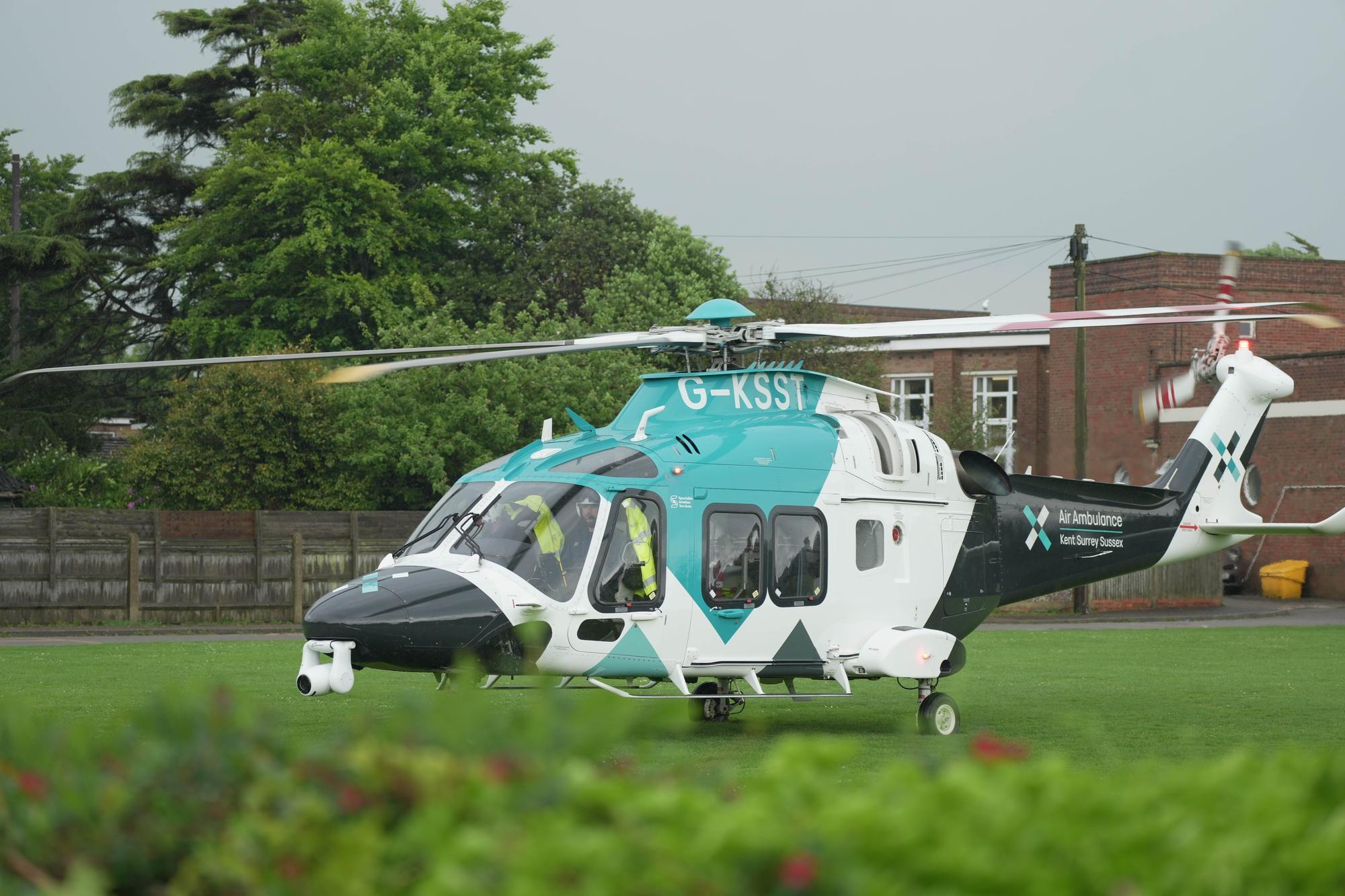 Air ambulance lands in Worthing - Vimarsana News