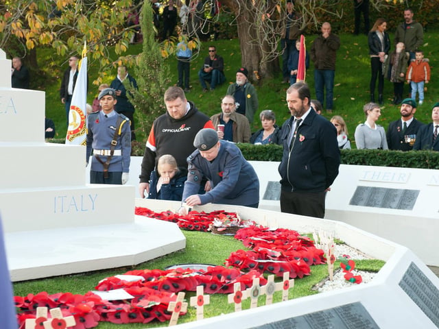 Hastings Remembrance service in Alexandra Park. Photo by Frank Copper