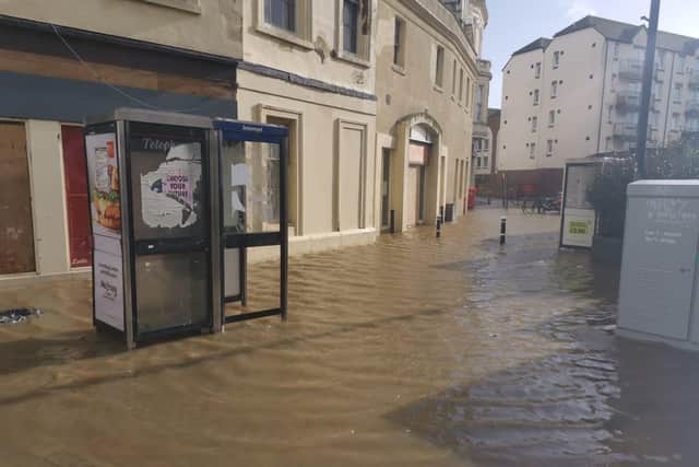 The warnings come after floods hit Hastings town centre yesterday, leading to the evacuation of a major shopping centre.