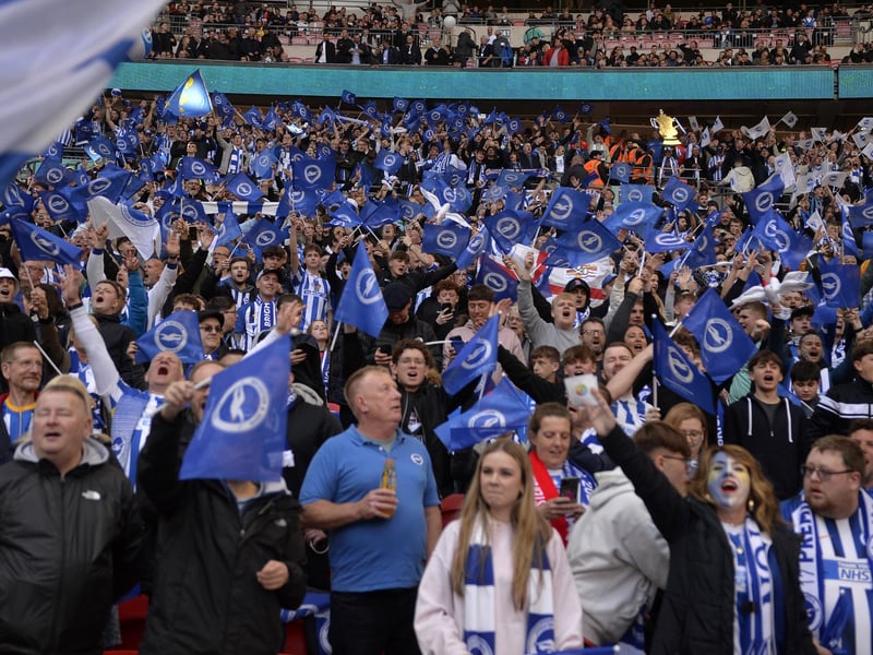 Brighton & Hove Albion V Man Utd Semi Final at Wembley(Photo by Jon Rigby)