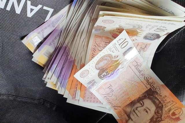 More than £60,000 worth of drugs and cash was seized by police in West Sussex over the course of a month. Photo: Sussex Police