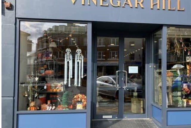 Vinegar Hill in Horsham's Carfax is among the latest stores to open in the town. It is on the site of the former Phase Eight women's clothing shop.