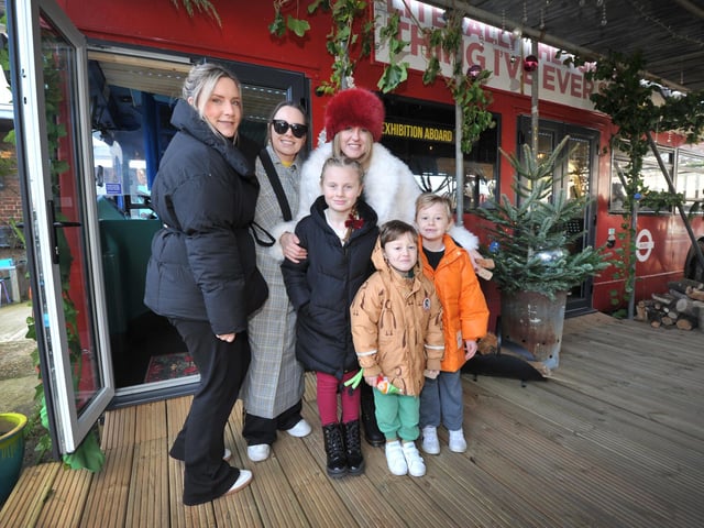 Launch of W.Ave Arts' Community Bus at The Compound, Bexhill Road, St Leonards on December 22.