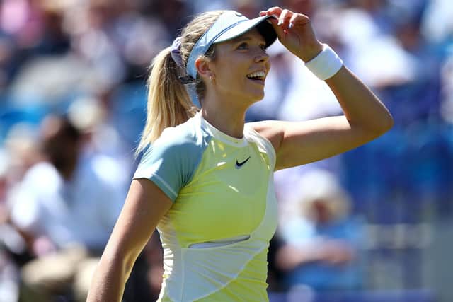 Katie Boulter at the Rothesay International Eastbourne at Devonshire Park last year (Photo by Charlie Crowhurst/Getty Images for LTA)