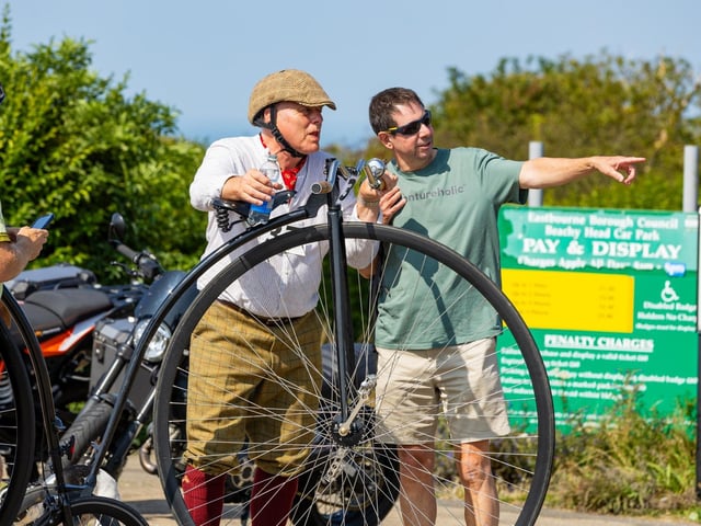 Beachy Head World Championship Penny Farthing Hill Climb 2025. Photo by TK photography. https://www.facebook.com/tadaskphoto