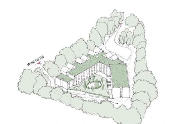 Outline plans for new care home (Image credit: Brundell Property)