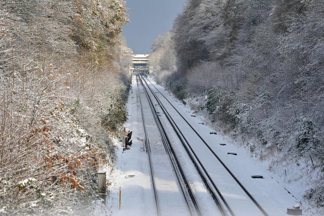 Burgess Hill during the 'big freeze'