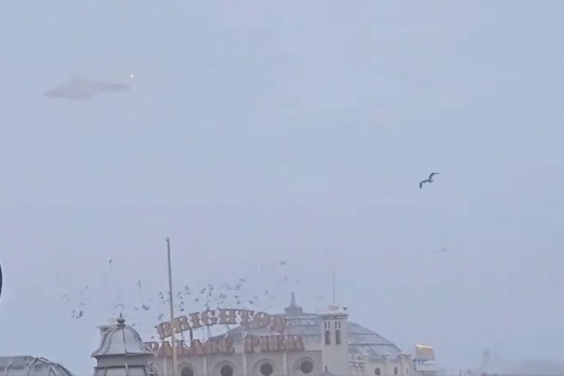 Video footage shows a helicopter is being used on the scene, but it is not yet known what the incident involves. Still from video by Eddie Mitchell.