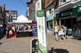 In response to the closure of Swan Walk, Horsham District Council and market operator Coden Events offered businesses free market pitches and equipment hire. Picture courtesy of Horsham District Council