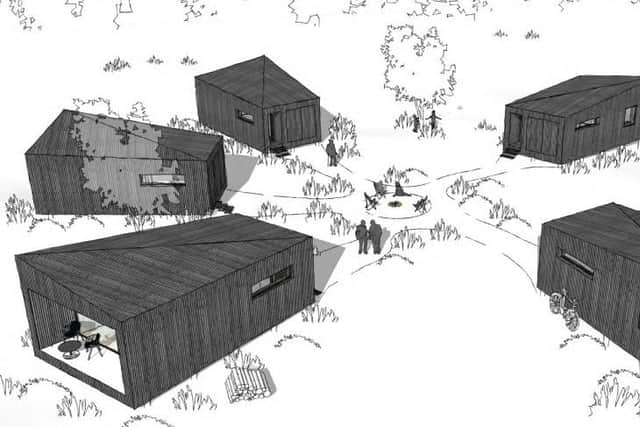 Artist's impression of the lodges (Rother planning portal)