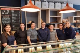 The new Real Patisserie team of staff on opening day