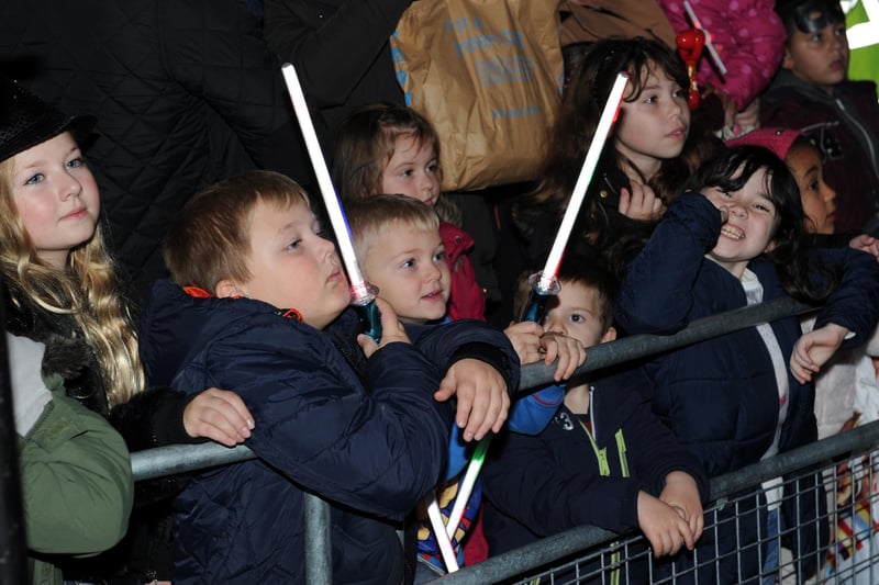 Christmas Lights switch on in The Boulevard, Crawley 2014 (Pic by Jon Rigby)