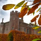 Herstmonceux Castle and gardens in autumn. Photo by Justin Lycett