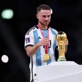 Alexis Mac Allister, who became one of the first names on the team sheet for Argentina this World Cup campaign, had his own crowning moment in the final with an inch-perfect assist for Angel Di Maria. (Photo by Clive Brunskill/Getty Images)