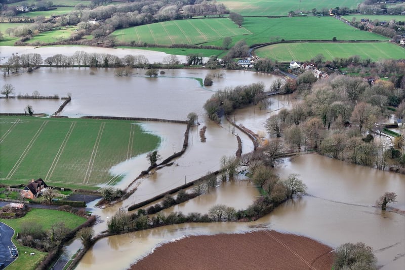 A road off the A26 remains closed following heavy rainfall last week which has submerged a village near Lewes.