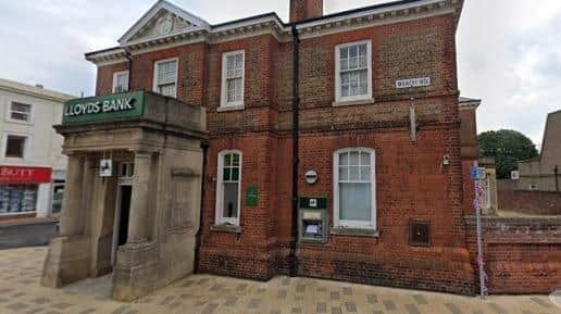 On the Lloyds website, it states that the Littlehampton bank in Beach Road is due to close permanently on May 23. Photo: Google Street View