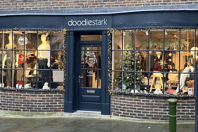 Fashion boutique Doodie Stark in Horsham's Market Square is looking particularly festive
