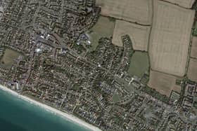 EWB/23/02360/FUL: Papa D Tattoos, 53 Stocks Lane, East Wittering. Demolition of existing buildings and replacement with 1 no. dwellinghouse, boundary walls and associated works. (Photo: Google Maps)