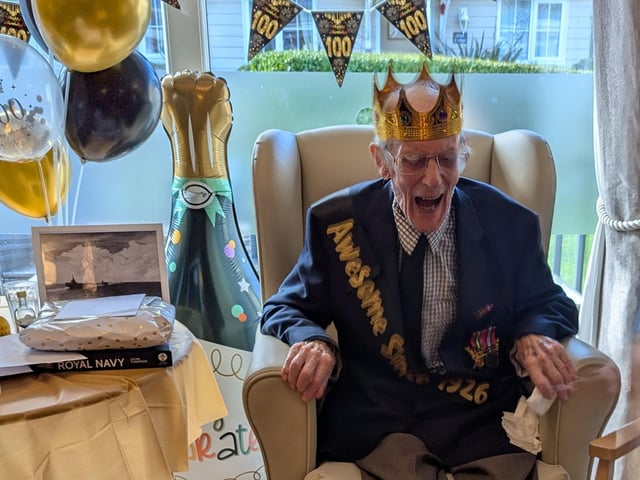Kenneth Knapman, a VJ Day veteran who grew up in Bognor Regis, recently celebrated his 100th birthday, with Willow Lodge care home in Emsworth holding a party to commemorate the major milestone.
