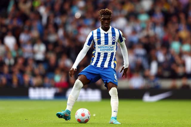 Yves Bissouma of Brighton & Hove Albion in action (Photo by Bryn Lennon/Getty Images)