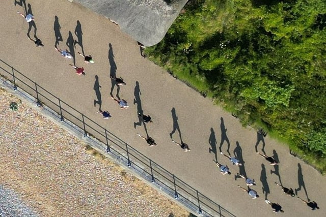 Drone images of the 2023 Eastbourne 10k
