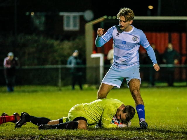 Action from Eastbourne Borough's 2-1 win at Wick in the Sussex Senior Cup