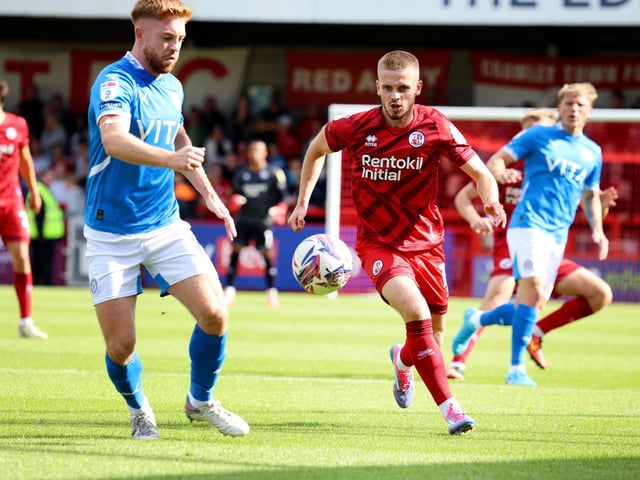 Crawley Town drew 1-1 with Stockport County in their League One encounter at the Broadfield Stadium. Stephen Lawrence/Telephoto Images was there to catch the action