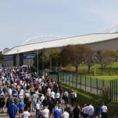 General view outside the stadium prior to the Premier League match between Brighton & Hove Albion and Liverpool FC at American Express Community Stadium. (Photo by Steve Bardens/Getty Images)