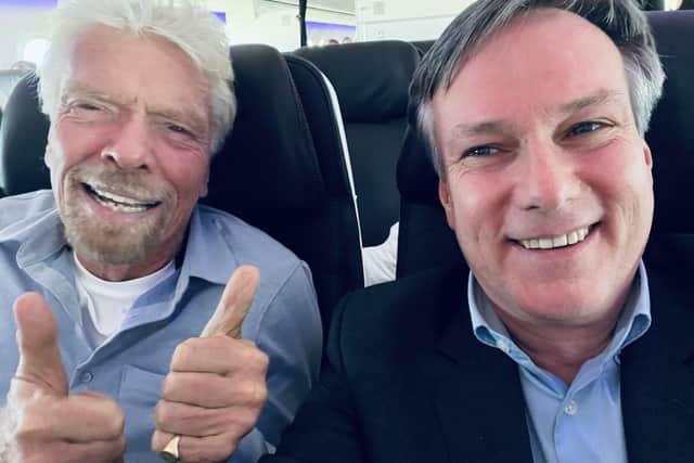 Sir Richard Branson and Henry Smith MP