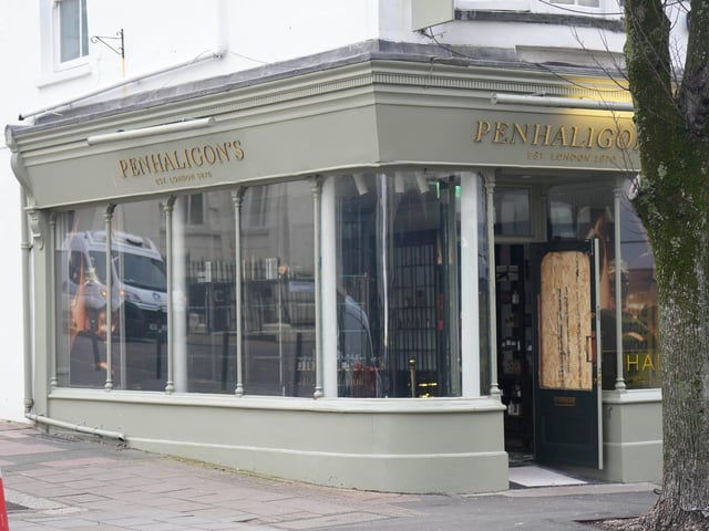 Sussex Police said officers responded to a ‘report of a burglary’ at Penhaligon's – a perfume shop in East Street, Brighton.