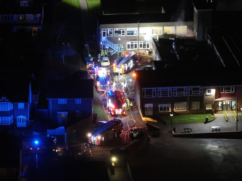East Sussex Fire and Rescue Service said they were called to Blatchington Mill School in Hove at 5.42pm on Wednesday, January 17