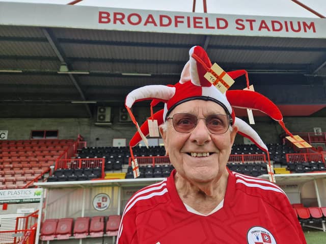 Ron Spraget at the Broadfield Stadium | Picture: Mark Dunford