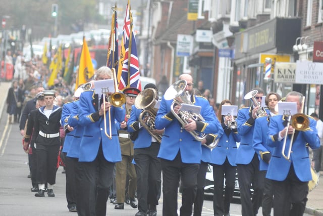 Remembrance Sunday in Burgess Hill. Photo by Phil Dennett