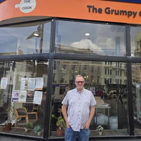 Barry Ashley outside The Grumpy Cook in Hastings