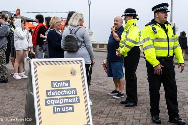 Police seized weapons and thousands of pounds worth of drugs during a crackdown on knife crime and serious violence this summer in Sussex. Picture: Sussex Police
